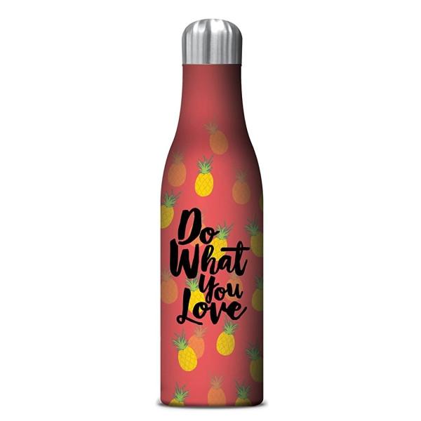 STUDIO OH Insulated Water Bottle 500ml - Love Pineapples **CLEARANCE**