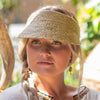 RIGON HEADWEAR Noosa Raffia Visor - Natural