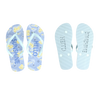 ESSCHERT DESIGN 'Seaside' Stamp Flipflops Thongs - 'Hello Sunshine'