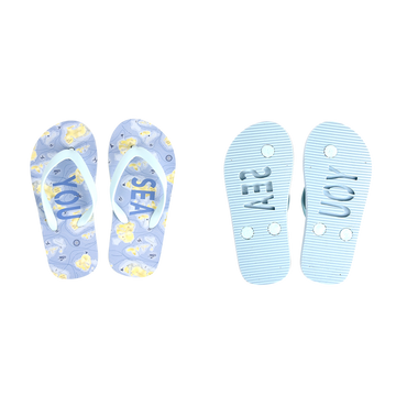 ESSCHERT DESIGN 'Seaside' Children's Stamp Flipflops Thongs - 'Sea You' **CLEARANCE**