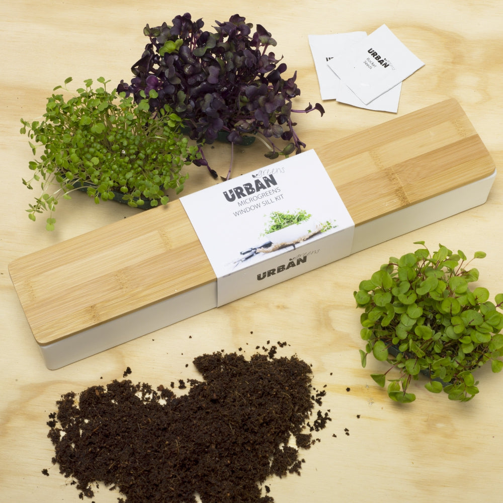 Load image into Gallery viewer, URBAN GREENS Microgreens Windowsill &amp; Accessories Kit