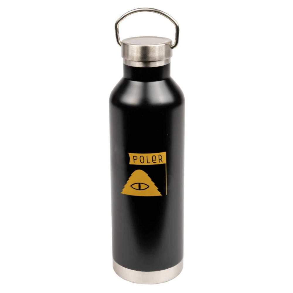 Load image into Gallery viewer, POLER Insulated Water Bottle 591ml Black