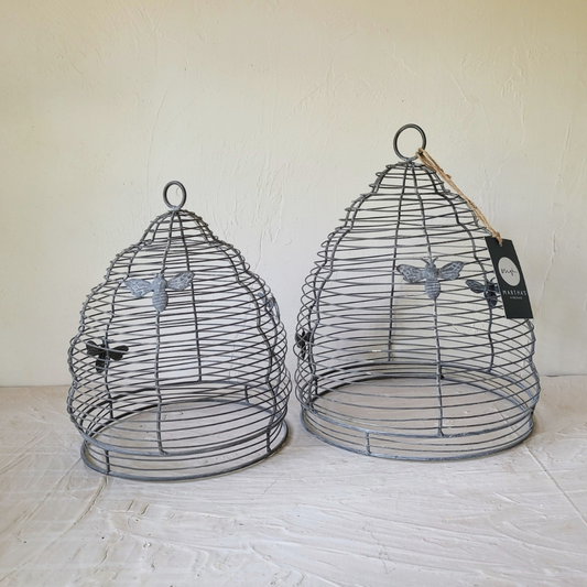 MARTHA'S VINEYARD Beehive Wire Round Cloche - Set of 2