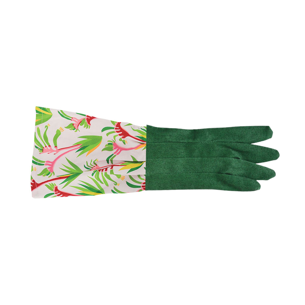 ANNABEL TRENDS Long Sleeve Garden Gloves – Kangaroo Paw – Green Hands
