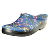 SLOGGERS Womens Premium Clogs (Ditsy Blue)
