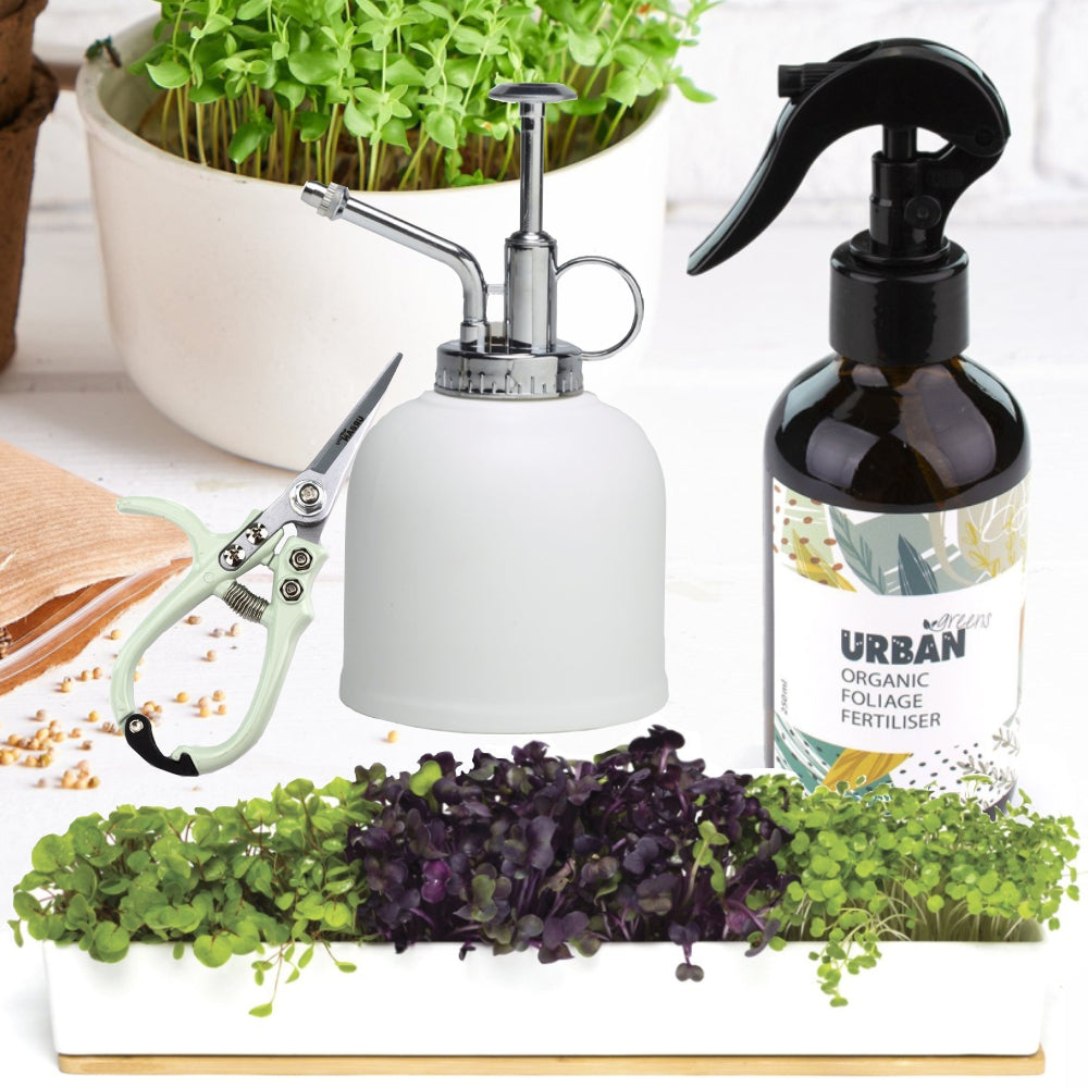 Load image into Gallery viewer, URBAN GREENS Microgreens Windowsill &amp; Accessories Kit