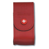 VICTORINOX Leather Lock Blade Sheath - Red
