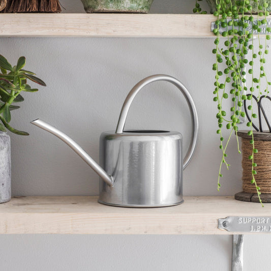 GARDEN TRADING Indoor Plant Watering Can 1.9 Litre - Galvanized