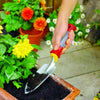 WOLF GARTEN | Narrow Planting Trowel breaking soil