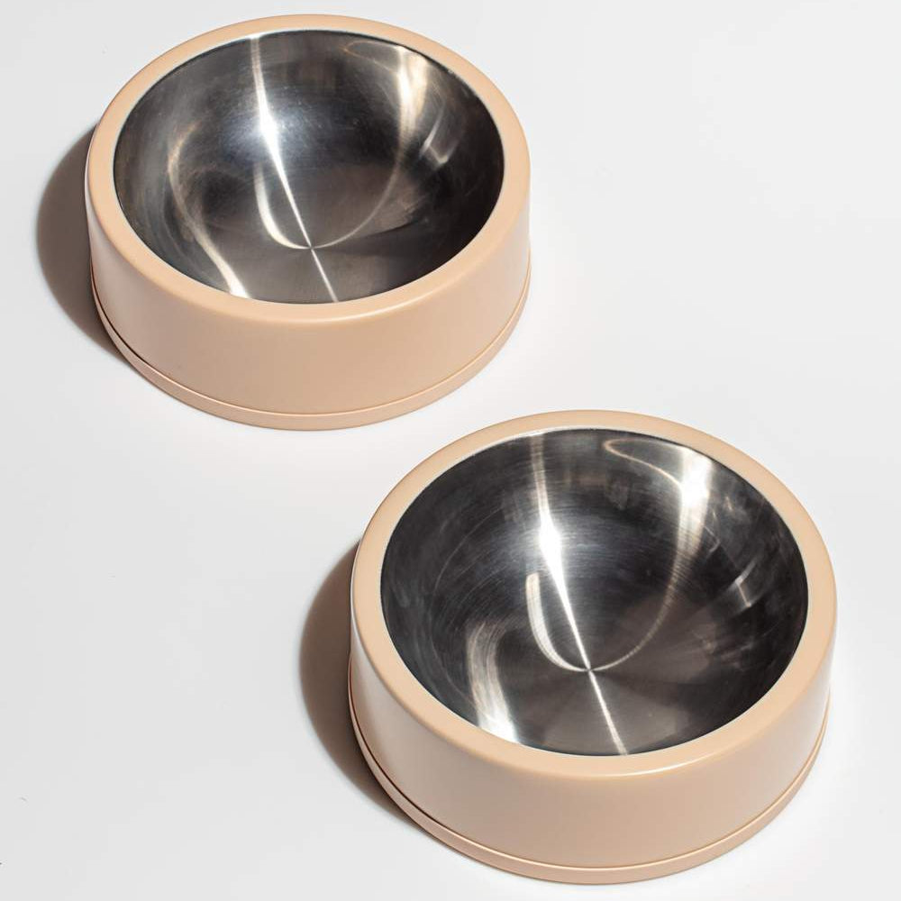 Load image into Gallery viewer, WILD ONE Dog Bowl Set - Tan