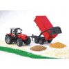 BRUDER 1:16 Massey Ferguson 7480 With Tipping Trailer