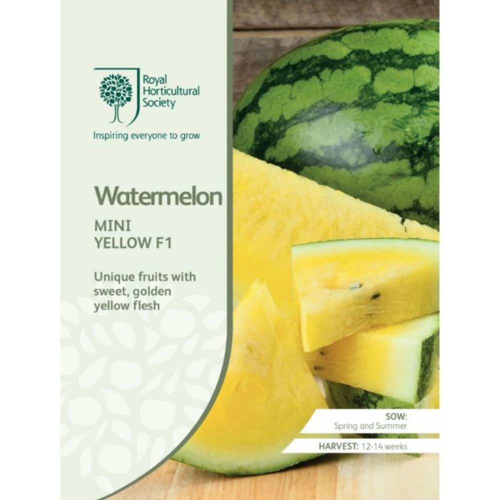 ROYAL HORTICULTURAL SOCIETY Seeds - Watermelon Mini Yellow F1
