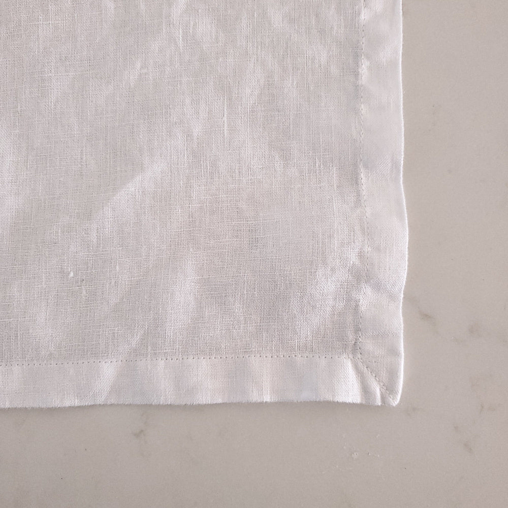 Load image into Gallery viewer, MARC OLIVER Cloth French Linen Napkin - 18&quot; x 18&quot;, 4 pack - White **CLEARANCE**