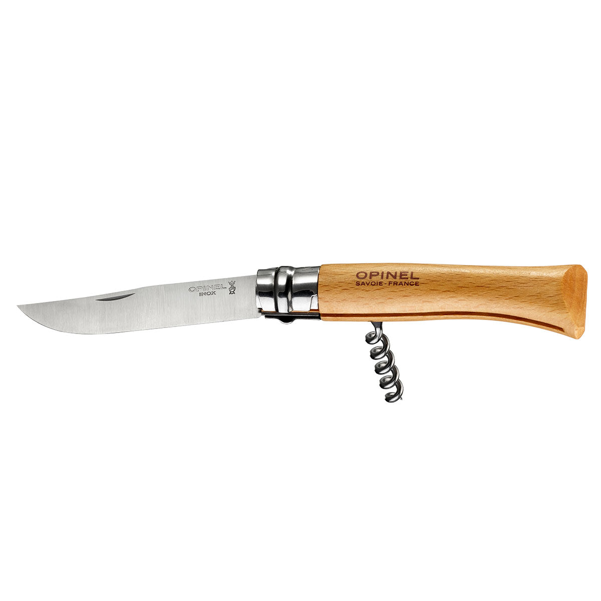 OPINEL Corkscrew Wine & Cheese Knife #10 S/S 10cm