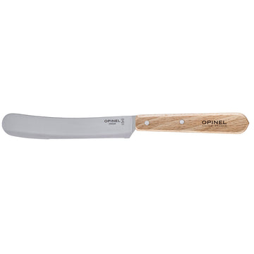 OPINEL Breakfast & Brunch Knife Rounded Tip S/S - 11.5cm - Natural Beechwood