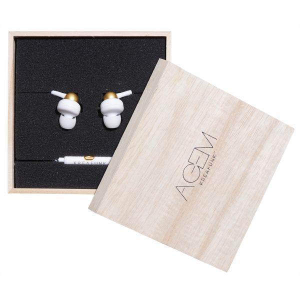 KREAFUNK | Agem Earphones - White Packaging