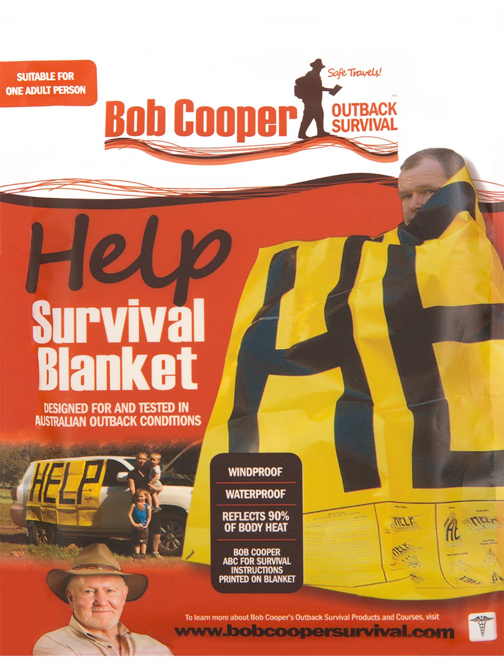 BOB COOPER Help Survival Blanket