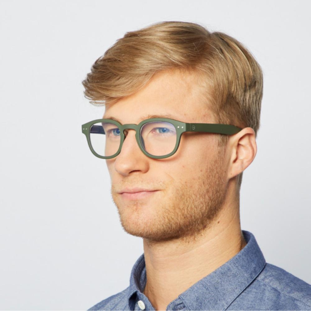 Load image into Gallery viewer, IZIPIZI PARIS Adult SCREEN Glasses - STYLE #C - Khaki Green