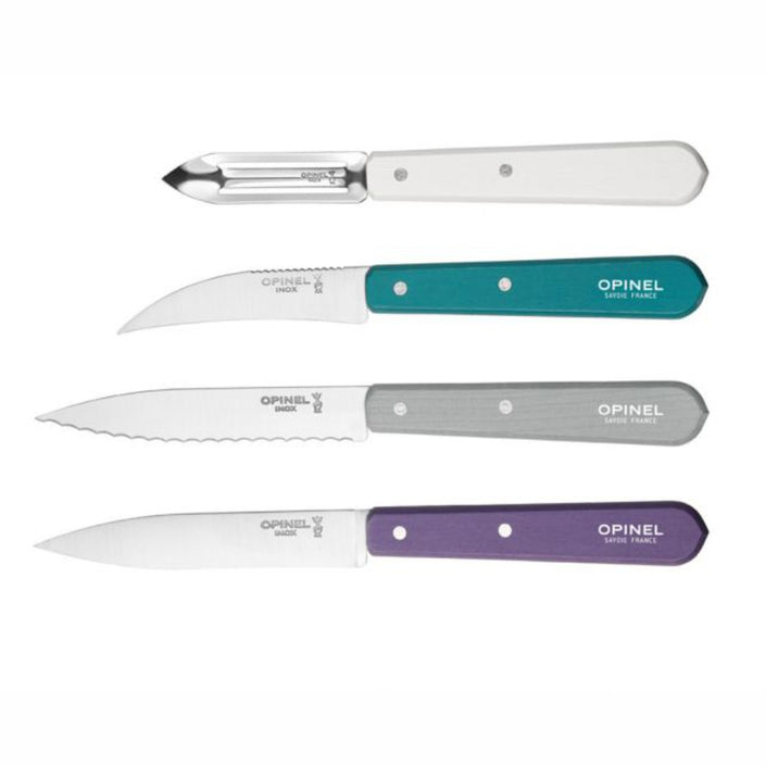 OPINEL Essentials 4 piece Kitchen / Knife Set - Art Déco