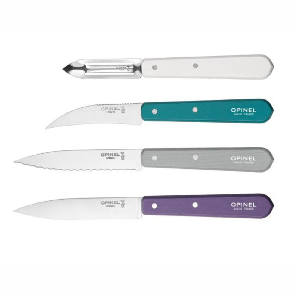 Load image into Gallery viewer, OPINEL Essentials 4 piece Kitchen / Knife Set - Art Déco