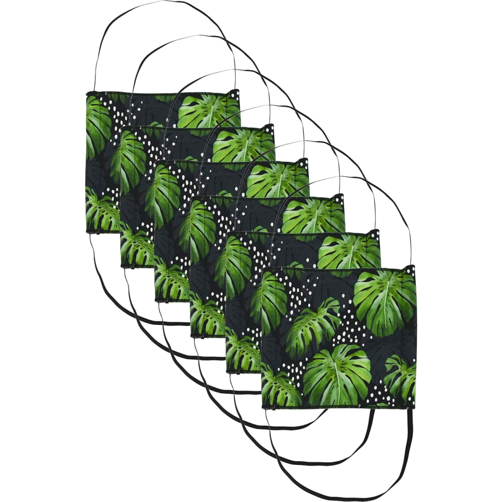 Load image into Gallery viewer, ANNABEL TRENDS Washable Reusable Face Mask - Monstera Black **REDUCED!!**