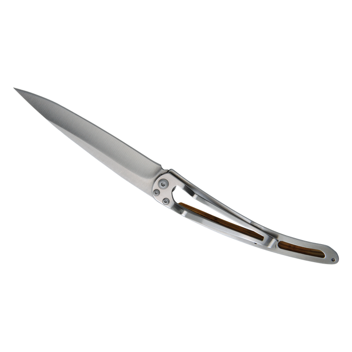 DEEJO KNIFE | Classic Wood 37g - Juniper Flat View