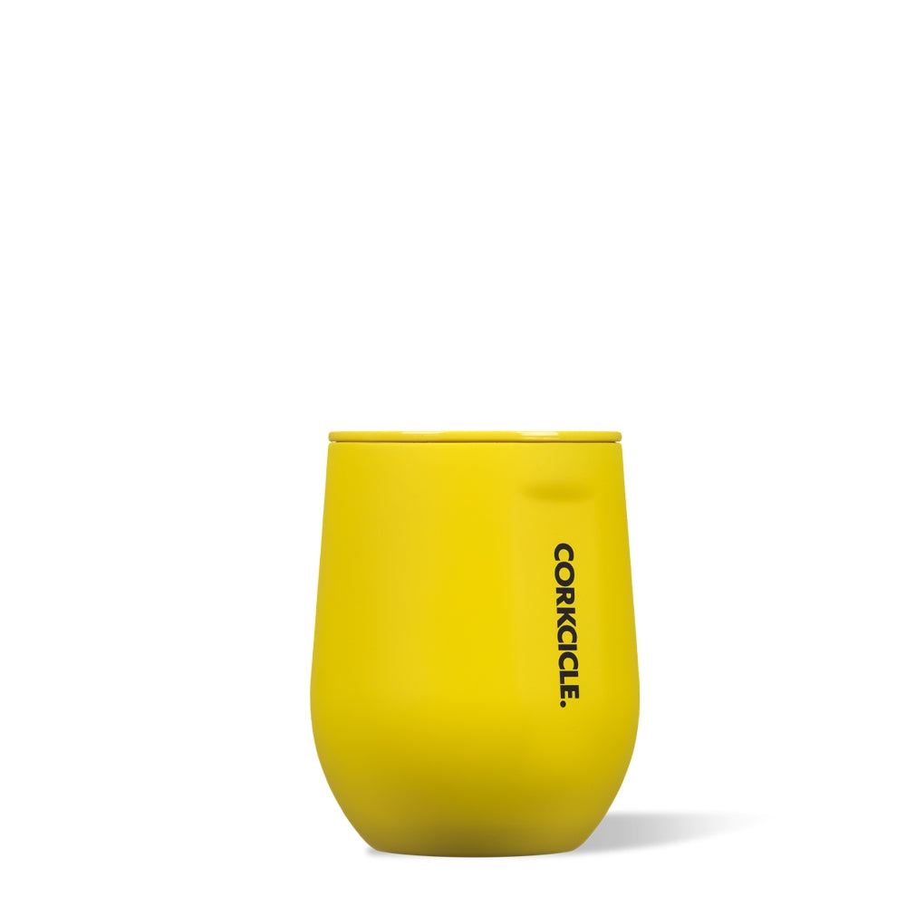 CORKCICLE Stainless Steel Insulated Stemless 12oz (355ml) - Neon Yellow