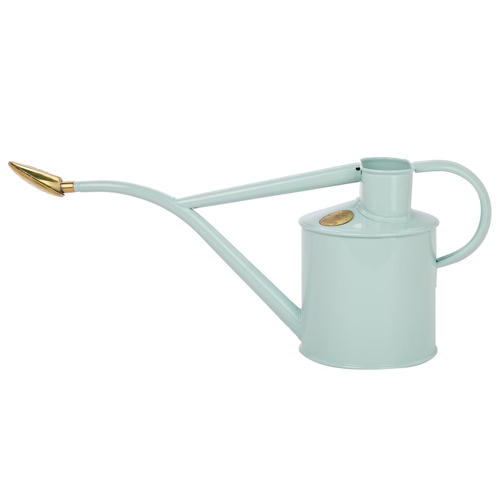 Load image into Gallery viewer, HAWS Gift Boxed Metal Indoor Plant Watering Can &#39;The Rowley Ripple&#39; 2 Pint (1 Litre) - Duck Egg Blue