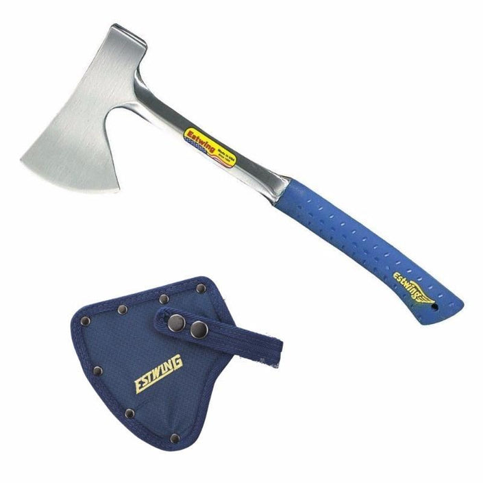 ESTWING 16" Camper's Axe with Sheath - Nylon Vinyl Shock Reduction Grip®