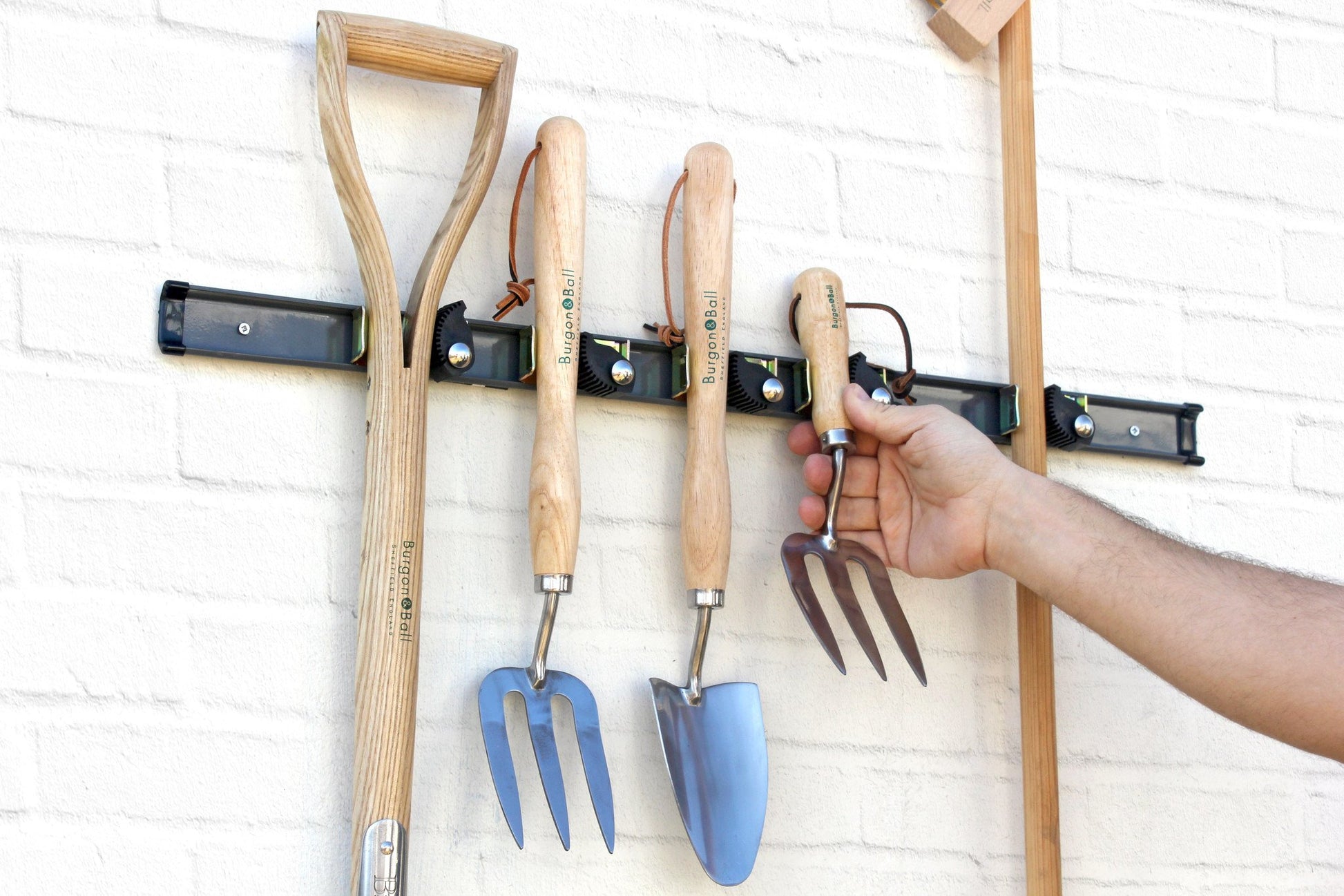 BURGON & BALL | Universal Tool Rack being used