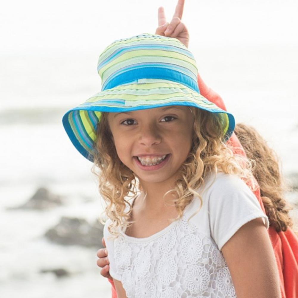 Load image into Gallery viewer, SUNDAY AFTERNOONS Kids Poppy Hat - Limeade