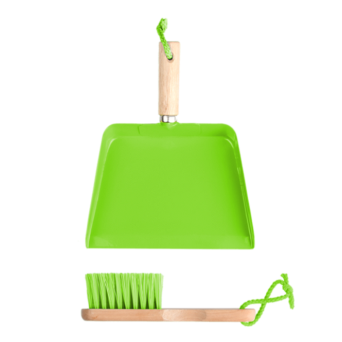 ESSCHERT DESIGN Children's Dustpan & Broom - Green