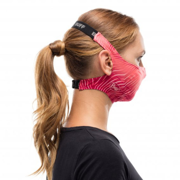 BUFF Filter Face Mask Adult - Keren Flash Pink