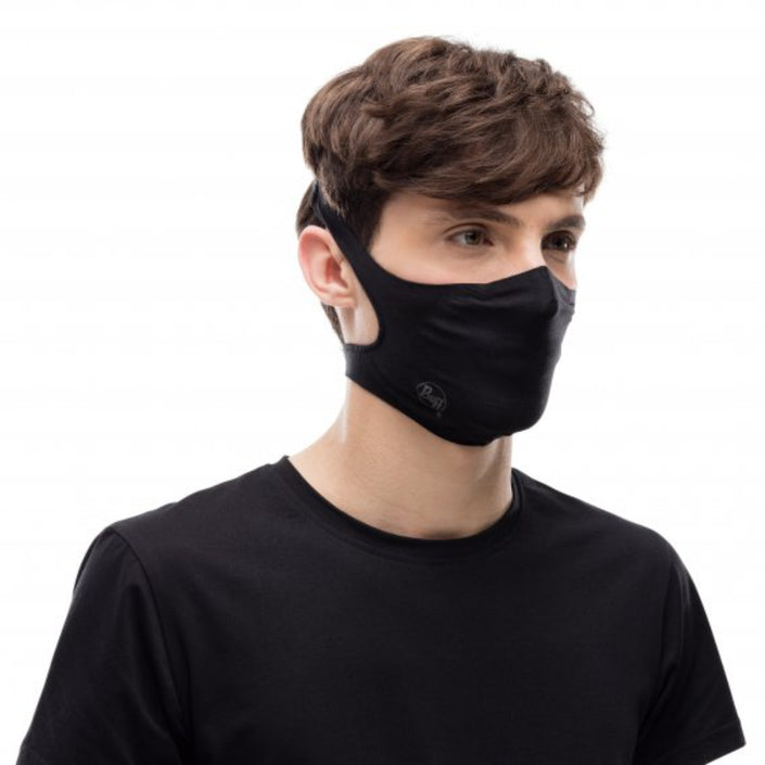 BUFF Filter Face Mask Adult - Solid Black
