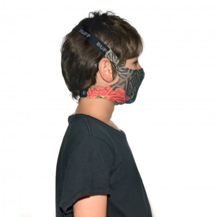 BUFF Filter Face Mask Junior / Child - Stony Green Kids