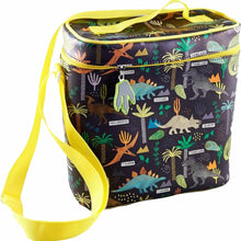 Load image into Gallery viewer, FLOSS &amp; ROCK UK Insulated Lunch Bag with Detachable Strap &amp; Bottle Holder - Dinosaur Jungle **Limited Stock**
