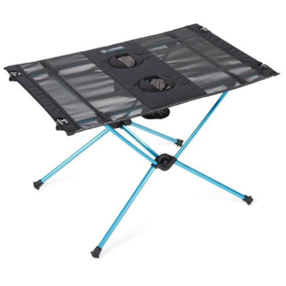 HELINOX Table One Mesh Top - Black with Blue Frame
