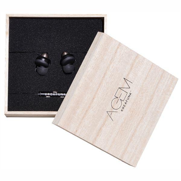 KREAFUNK | Agem Earphones - Black Packaging