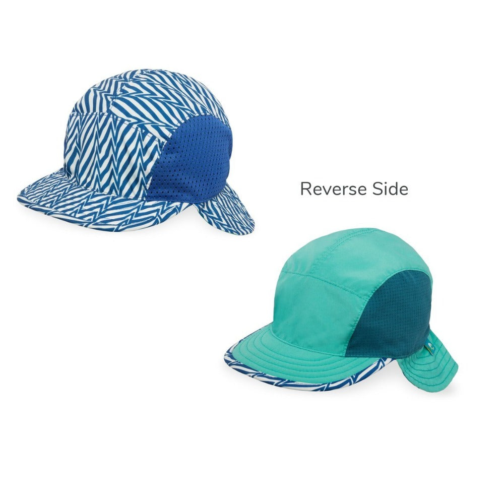 SUNDAY AFTERNOONS Infant Sunflip Reversible Hat - Blue Electric / Seaspray
