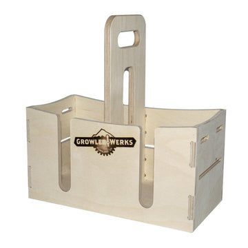 GROWLERWERKS uKeg64 Wooden Carry Case