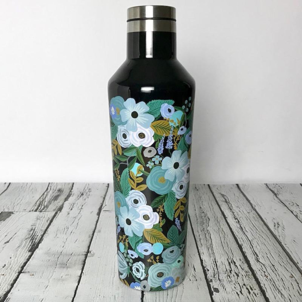 Load image into Gallery viewer, CORKCICLE x RIFLE | Stainless Steel Insulated Canteen 16oz (470ml) - Garden Party Blue