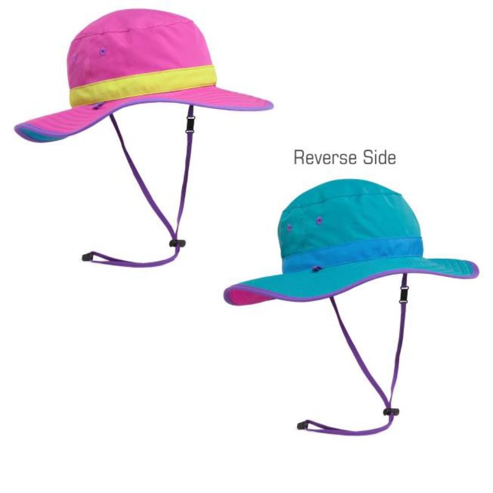 SUNDAY AFTERNOONS Kids Clear Creek Boonie Hat - Vivid Magenta / Caribbean**Limited Stock**