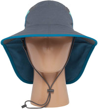 Load image into Gallery viewer, SUNDAY AFTERNOONS Kids Ultra Adventure Hat - Cinder / Blue Mountain