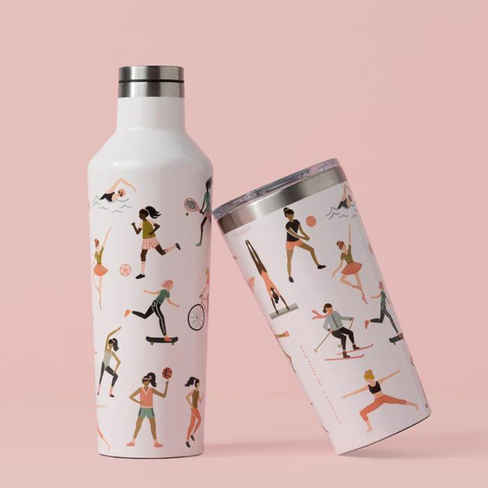 CORKCICLE x RIFLE PAPER CO. Stainless Steel Insulated Tumbler 16oz (475ml) - Sports Girls