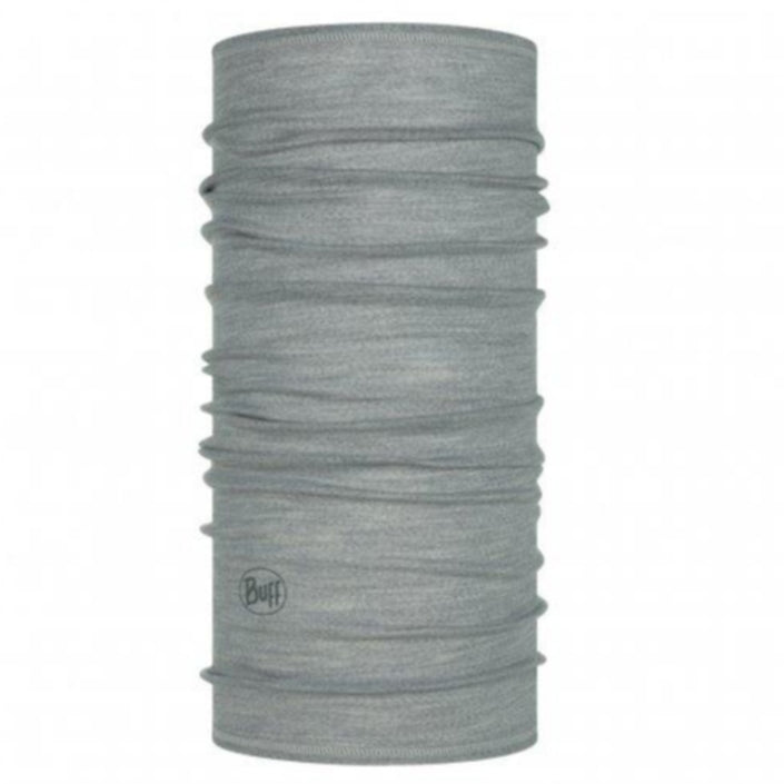 BUFF LW Merino Wool Multifunction Tubular Neckwear - Solid Light Grey