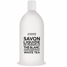 Load image into Gallery viewer, COMPAGNIE DE PROVENCE Liquid Soap Refill &amp; Shower Gel 1 Litre - White Tea