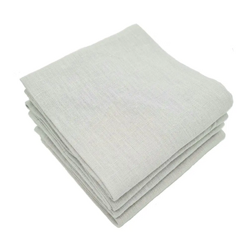 MARC OLIVER Light Grey Pure Linen Napkins 50cm x 50cm French Flax Cloth - 4 Pack **CLEARANCE**