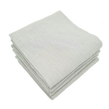 Load image into Gallery viewer, MARC OLIVER Light Grey Pure Linen Napkins 50cm x 50cm French Flax Cloth - 4 Pack **CLEARANCE**