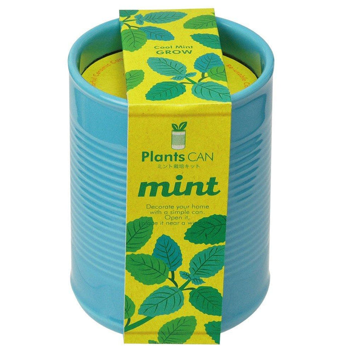 PLANTS CAN Ceramic Herb Kit - Cool Mint