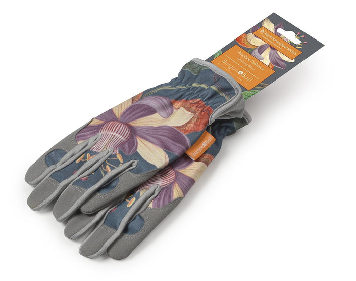 BURGON & BALL | Passiflora Botanical Art Gardeners glove pair